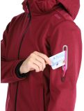 Thumbnail CMP, 39A5006M softshell ski jacket women Anemone Melange / Festival red 