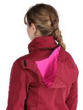 Thumbnail CMP, 39A5006M softshell ski jacket women Anemone Melange / Festival red 