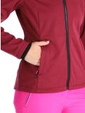 Thumbnail CMP, 39A5006M softshell ski jacket women Anemone Melange / Festival red 