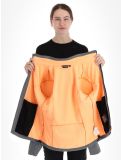 Thumbnail CMP, 39A5006M softshell ski jacket women Black Mel. Melon black, orange 