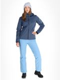 Thumbnail CMP, 39A5006M softshell ski jacket women Blue Melange / Niagara blue 