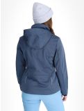 Thumbnail CMP, 39A5006M softshell ski jacket women Blue Melange / Niagara blue 