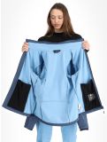 Thumbnail CMP, 39A5006M softshell ski jacket women Blue Melange / Niagara blue 