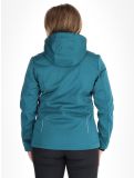 Thumbnail CMP, 39A5006M softshell ski jacket women Teal green 