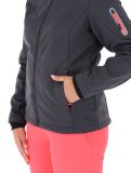 Thumbnail CMP, 39A5006M softshell ski jacket women Titanium Melange / Red Fluo grey, red 