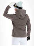 Thumbnail CMP, 39A5006M softshell ski jacket women Sesam Mel Black beige, black 