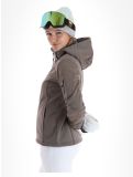 Thumbnail CMP, 39A5006M softshell ski jacket women Sesam Mel Black beige, black 