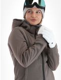 Thumbnail CMP, 39A5006M softshell ski jacket women Sesam Mel Black beige, black 