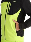 Thumbnail CMP, 3A01787N softshell ski jacket men Acid Yellow / Black black, yellow 