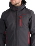 Thumbnail CMP, 3A01787N softshell ski jacket men Anthracite / Black / Chili black, grey, red 