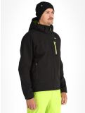 Thumbnail CMP, 3A01787N softshell ski jacket men Black / Acid black 