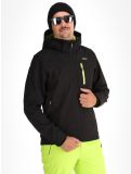 Thumbnail CMP, 3A01787N softshell ski jacket men Black / Acid black 