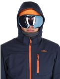 Thumbnail CMP, 3A01787N softshell ski jacket men Black Blue / Jaffa blue 