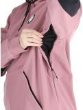 Thumbnail ColourWear, U Est 2010 Hood softshell ski jacket unisex Dark Rose pink 