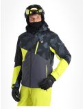 Thumbnail Dare2b, Baseplate ski jacket men Neon Spring / Black Geo Camo Print black, green 