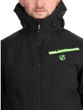 Thumbnail Dare2b, Eagly II ski jacket men Black / Green Flash black, green 