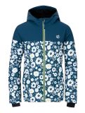 Thumbnail Dare2b, Liftie ski jacket kids Moonlight Denim / Moonlight Denim Daisy Print blue, white 