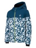 Thumbnail Dare2b, Liftie ski jacket kids Moonlight Denim / Moonlight Denim Daisy Print blue, white 