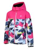 Thumbnail Dare2b, Liftie ski jacket kids Pure Pink / Quiet Blue Abstract Mountain Print blue, pink 