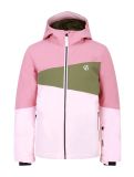 Thumbnail Dare2b, Steazy III ski jacket kids Dusty Rose / Olivine Green / Crystal Rose green, pink 