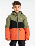 Thumbnail Dare2b, Steazy III ski jacket kids Olivine Green / Black / Orange Rust black, green, orange 