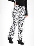 Thumbnail Dare2b, Upshill softshell ski pants women Black and White Graffiti Print black, white 