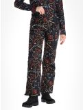 Thumbnail Degre7, Valgau Print softshell ski pants women Black black, multicolor 