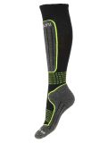 Thumbnail Deluni, Luca 3 Pair ski socks 3 pair kids Black With Neon Green Lines black, green 