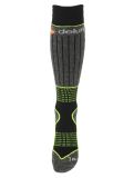 Thumbnail Deluni, Luca 3 Pair ski socks 3 pair kids Black With Neon Green Lines black, green 