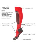 Thumbnail Deluni, Gaia 3 pair ski socks 3 pair unisex Red red 