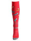 Thumbnail Deluni, Joyride ski socks unisex Socks On Socks Red red 