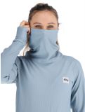 Thumbnail Eivy, Icecold Gaiter Rib thermal shirt women Faded Fog blue 