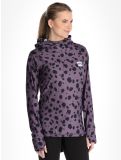 Thumbnail Eivy, Icecold Hood thermal shirt women Purple Cheetah black, purple 