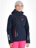 Thumbnail Geographical Norway, Reine softshell ski jacket women Navy / Pink blue, pink 