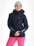 Thumbnail Geographical Norway, Reine softshell ski jacket women Navy / Pink blue, pink 