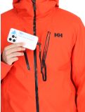 Thumbnail Helly Hansen, Alpha 3L Long Shell hardshell ski jacket men Cherry Tomato orange 