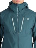 Thumbnail Helly Hansen, Alpha 3L Long Shell hardshell ski jacket men Dark Creek green 