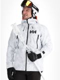 Thumbnail Helly Hansen, Sogn Shell 2.0 hardshell ski jacket men Grey Fog Snow Camo AOP grey, white 