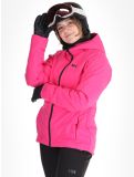 Thumbnail Helly Hansen, W Alpine Insulated ski jacket women Dragon Fruit Black black, pink 