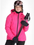 Thumbnail Helly Hansen, W Alpine Insulated ski jacket women Dragon Fruit Black black, pink 