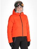 Thumbnail Helly Hansen, W Nora Short Puffy ski jacket women Cherry Tomato orange 