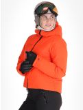 Thumbnail Helly Hansen, W Nora Short Puffy ski jacket women Cherry Tomato orange 