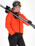 Thumbnail Helly Hansen, W Nora Short Puffy ski jacket women Cherry Tomato orange 