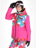 Thumbnail Helly Hansen, W Powchaser 2.0 ski jacket women JPB AOP multicolor, pink 