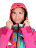 Thumbnail Helly Hansen, W Powchaser 2.0 ski jacket women JPB AOP multicolor, pink 