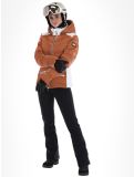 Thumbnail High Society, Alyssa ski jacket women Marone / White brown, white 