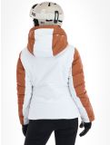 Thumbnail High Society, Alyssa ski jacket women Marone / White brown, white 