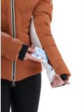 Thumbnail High Society, Alyssa ski jacket women Marone / White brown, white 