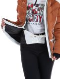 Thumbnail High Society, Alyssa ski jacket women Marone / White brown, white 