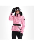 Thumbnail High Society, Elea ski jacket women paisley print pink 